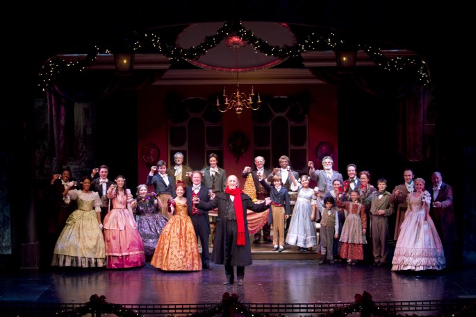 The cast of South Coast Repertory's 2013 production of A CHRISTM