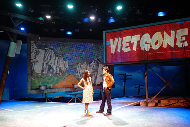 Maureen Sebastian and Raymond Lee in South Coast Repertory’s 2015 world premiere of VIETGONE by Qui Nguyen.