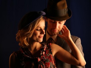 Courtney Daniels and Trevor Shor star in the Curtis Theatre adaptation of the Tony Award-nominated "Bonnie and Clyde: The Musical." The production will open with a preview today and regular performances beginning Saturday through Feb. 20.
