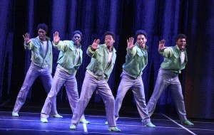 The company performs in the LA MIRADA THEATRE FOR THE PERFORMING ARTS & McCOY RIGBY ENTERTAINMENT production of "DREAMGIRLS" - Directed and Choreographed by Robert Longbottom and now playing at LA MIRADA THEATRE FOR THE PERFORMING ARTS. PHOTO CREDIT: Michael Lamont
